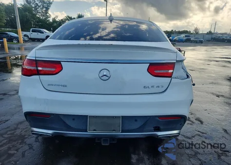 2018 Mercedes-Benz Gle Coupe 43 Amg z USA, uszkodzony, nr VIN 4JGED6EB4JA113447